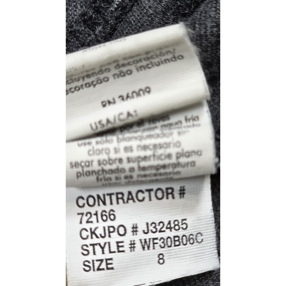 Calvin Klein Jeans Womens 8 Heather Gray Stretch Pants Slim Leg Work Office - Picture 6 of 15